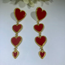 Load image into Gallery viewer, The “Heart of Gold” earrings