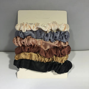 MULTICOLORED SCRUNCHIES (6 PACK)
